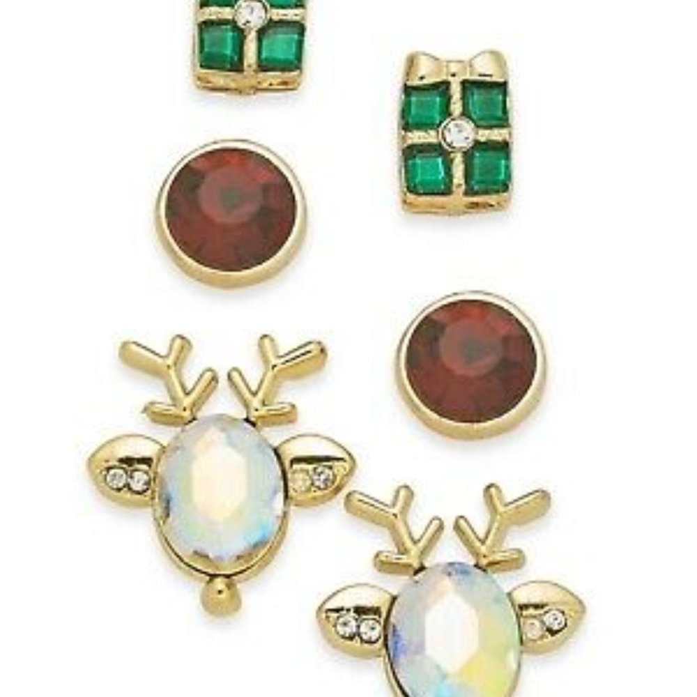 Charter Club Holiday Lane Gold-Tone 3-Pc. Set Holi